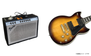 YAMAHA エレキギターとFender アンプ